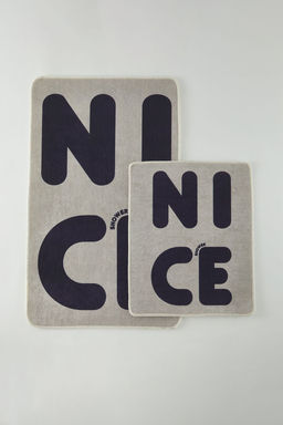 Trendyolmilla Home 2li Bask?l? Kayd?rmaz Tabanl? Banyo Paspas Seti TPHSS25BPS00013