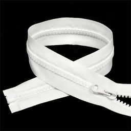 Молния Mzip трактор №5 1 замок усил.зв., 80см, цв.F101 белый уп.10шт