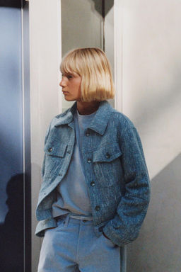 TEXTURED TRUCKER JACKET