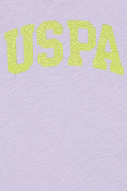 Сиреневая футболка для девочки Basic - U.s. polo assn фото 6