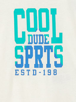 Bisiklet Yaka K?sa Kollu Bask?l? Erkek Bebek Ti??rt - Waikiki фото 2