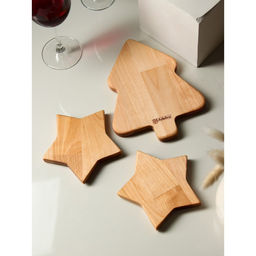 Подарочный набор деревянной посуды Adelica Волшебство, менажницы: ёлка 24?18.5?1.8 см, звезда 15?15?1.8 см, масло 100 мл, в подарочной коробке фото 8