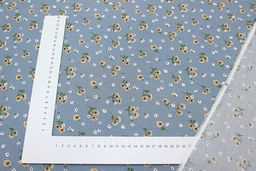 Штапель Алетта цв.лазурно-серый, ш.1.45м, вискоза-100%, 100гр/м.кв - Купава фото 10