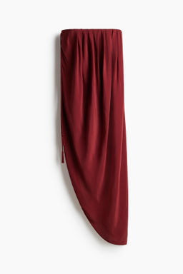 Vestido bandeau drapeado