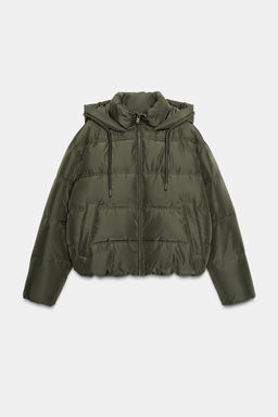 SHORT HOODIE WATER AND WIND PROTECTION ANORAK - Zara фото 8