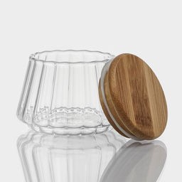 Банки для сыпучих продуктов BellaTenero «Эко», 14×22.5 см, с бамбуковой крышкой, 3 шт., стекло