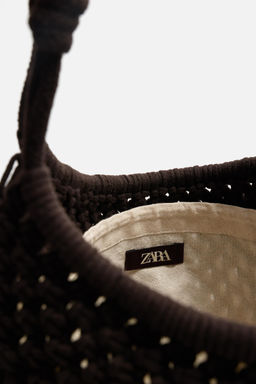 MACRAM_ TOTE BAG - Zara фото 6
