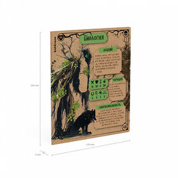 Цена за 5 шт. Тетрадь общая ученическая ErichKrause Russian Folk, Биология, 48 листов, клетка, крафт-картон  фото 5