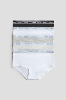 Pack de 5 bragas hipster de algod?n