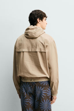 CAZADORA CANGURO RELAXED FIT CAPUCHA / Beige - Zara фото 3