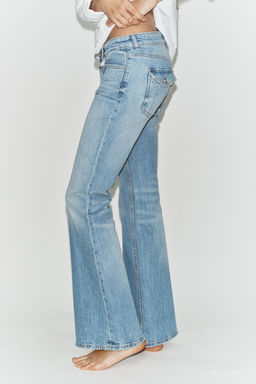 JEANS TRF BOOTCUT TIRO BAJO / Azul claro - Zara фото 5