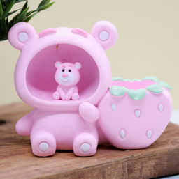 Подставка для канцелярских принадлежностей Strawberry bear, pink