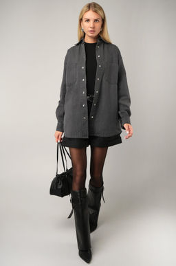 Женская джинсовая рубашка Happyfox