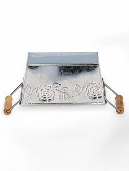 Кашпо с деревянными ручками Бонсай Альва, 600 мл, металл - Take it easy фото 6