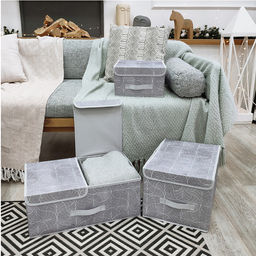 Короб стеллажный с крышкой, большой, 30*40*25 см Valiant  фото 93