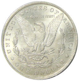 1 доллар 1884 года O США Доллар Моргана
