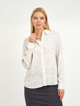 рубашка женская прямого кроя с принтом - Glenfield фото 10