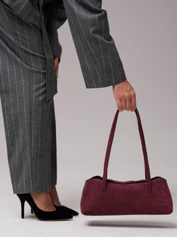 Замшевая сумка Raduy DBR 31127 бордо  фото 6