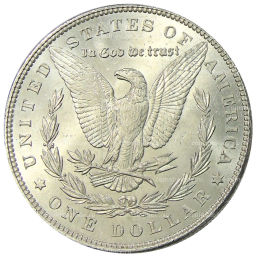 Монета 1 доллар 1886 года США Доллар Моргана