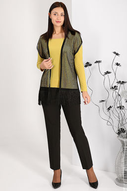 Костюм-тройка женский брючный с накидкой