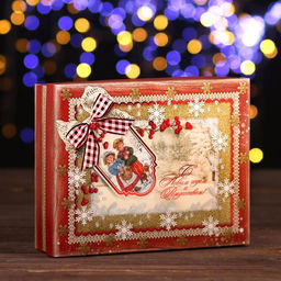 Цена за 5 шт. Подарочная коробка Загадай желание, 23,5 х 6,5 х 18,7 см