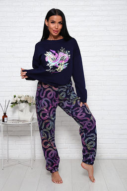 Костюм с брюками (01027. малиновый) - Плиона фото 7