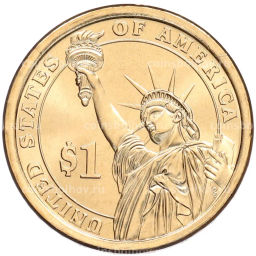 Монета 1 доллар 2014 года (Р) США 30-й президент США Калвин Кулидж