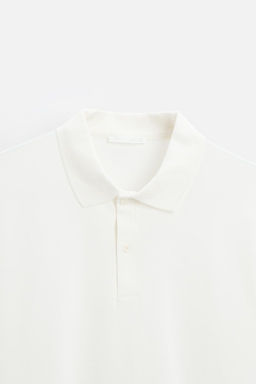 BASIC PIQUE TEXTURE POLO SHIRT - Zara фото 25