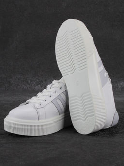 03-YC380-1 WHITE Кроссовки женские (натуральная кожа)