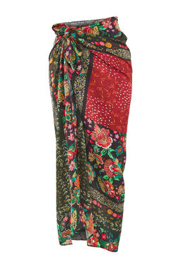 Etnik Desenli Dokuma Maxi Plaj Pareo TBESS23PR00005