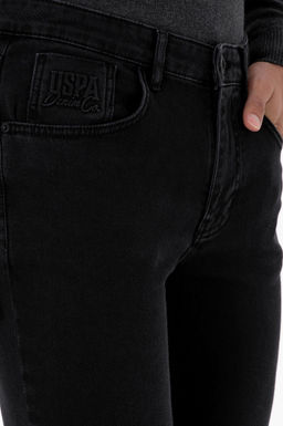 Erkek Siyah Slim Fit Jean Pantolon