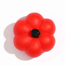 Игрушка пищащая Тыква для собак, красная - Пижон фото 2