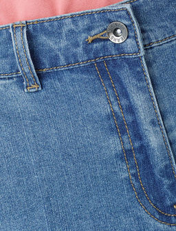 Прямые джинсы трубы со стрелками из эластичного денима - Vilatte фото 3