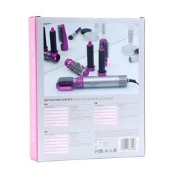 Мультистайлер Luazon LW-17, 1000 Вт, керамическое покрытие, 5 насадок, до 120 °C