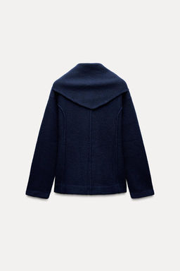 100% WOOL SCARF JACKET - Zara фото 5