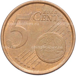 Монета 5 евроцентов 2000 года Испания