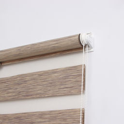 Штора рулонная Вудэн, премиум блэкаут, 61160 см, 3 варианта крепления, цвет бежево-серый - Simaland фото 3