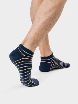 Носки мужские (3 пары) синие с разными рисунками - Mark formelle фото 3