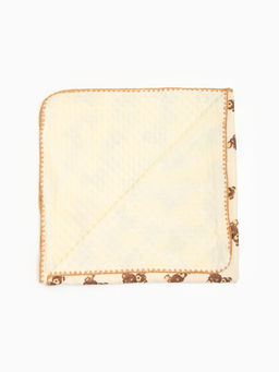 Плед «Этель» Bear, 100×100 см, муслин двухслойный