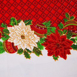Скатерть новогодняя Доляна Процветания в Новом году 145*300 см, 100% п/э  фото 4