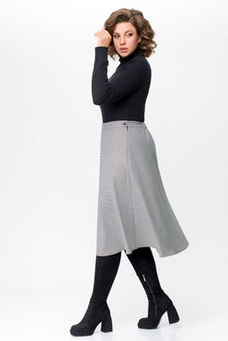 Блуза Swallow 803.2 черный+серебряный узор фото 87