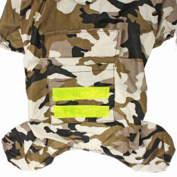 Дождевик для крупных пород собак "KOMFORT", принт хаки, р XL