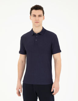 Lacivert Slim Fit Ti__rt