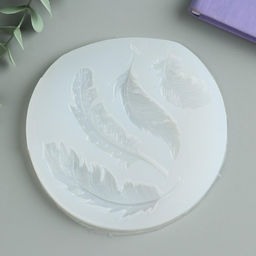 Молд силикононовый «Пёрышки» 0,8 х 10,5 х 11 см