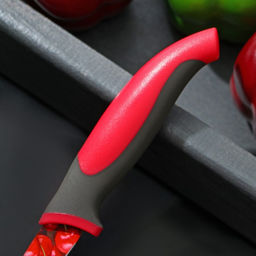 Нож кухонный с антиналипающим покрытием Доляна Вишенки, лезвие 8 см  фото 3