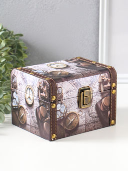 Набор шкатулок для украшений 3 шт. «Карта и компас»