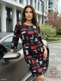 Платье женское с принтом