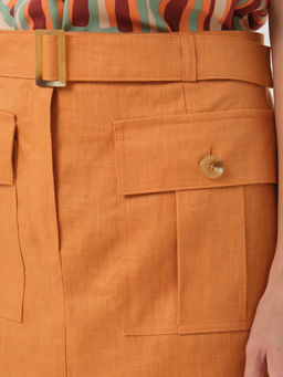 Юбка мини льняная - Stilla фото 5