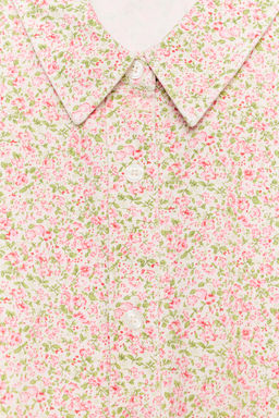 CAMISA MANGA CORTA FLORES / Rosa - Zara фото 9