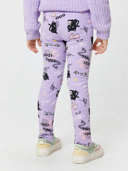 20224450079, Рейтузы детские для девочек Naoko лавандовый - Acoola фото 2